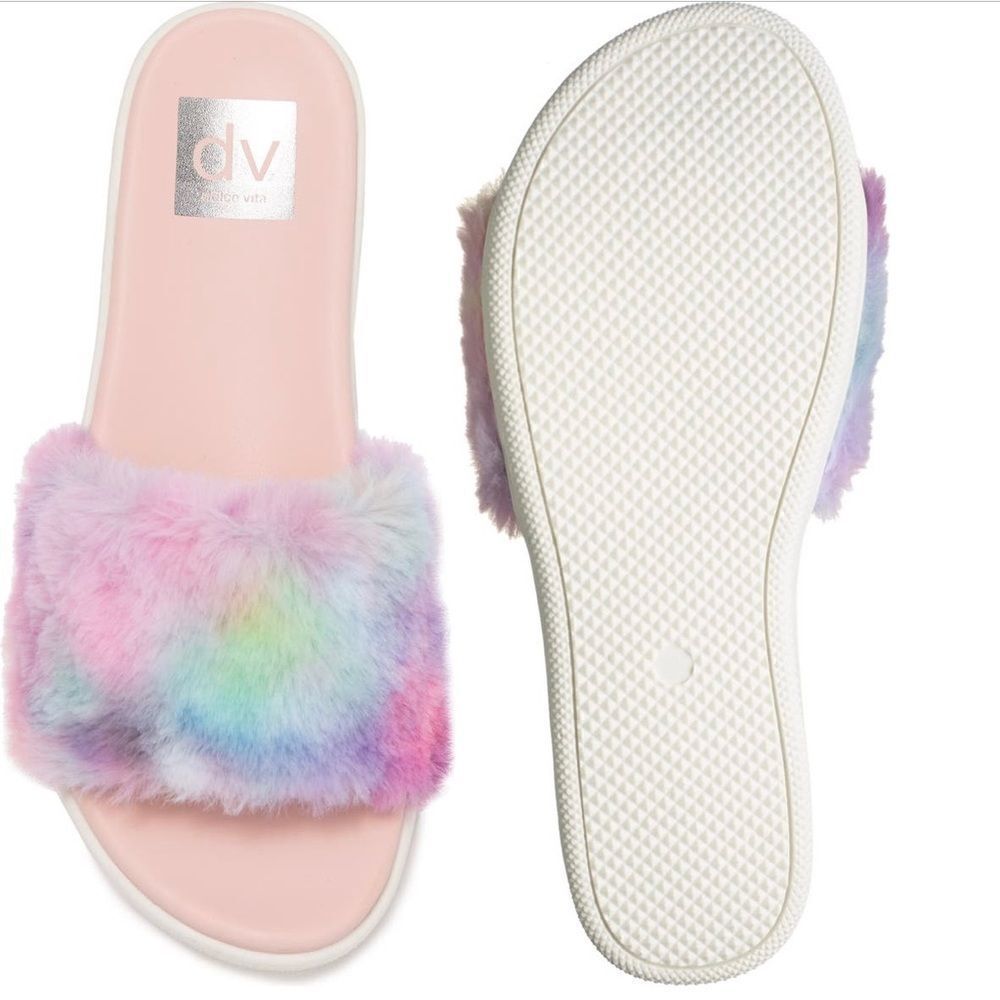 DV by Dolce Vita DV DOLCE VITA Faux Fur Slide Sandal - Picture 4 of 5